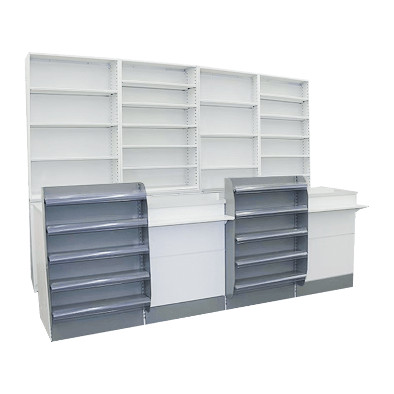 Minimalista, hatékony kisbolti vitrin